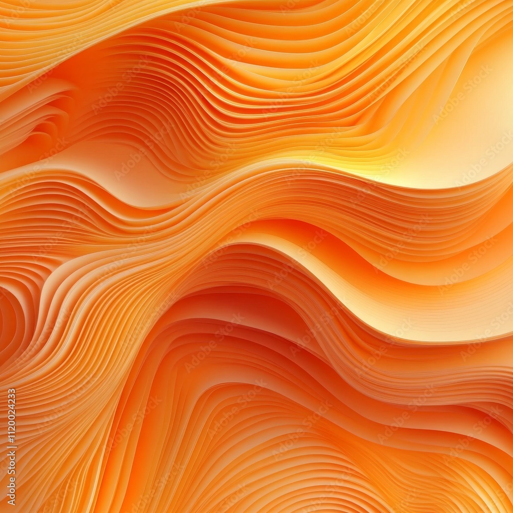 Poster vector orange line background curve element with white space for text and message design, overlappin