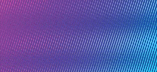 Blue gradient background and dots.