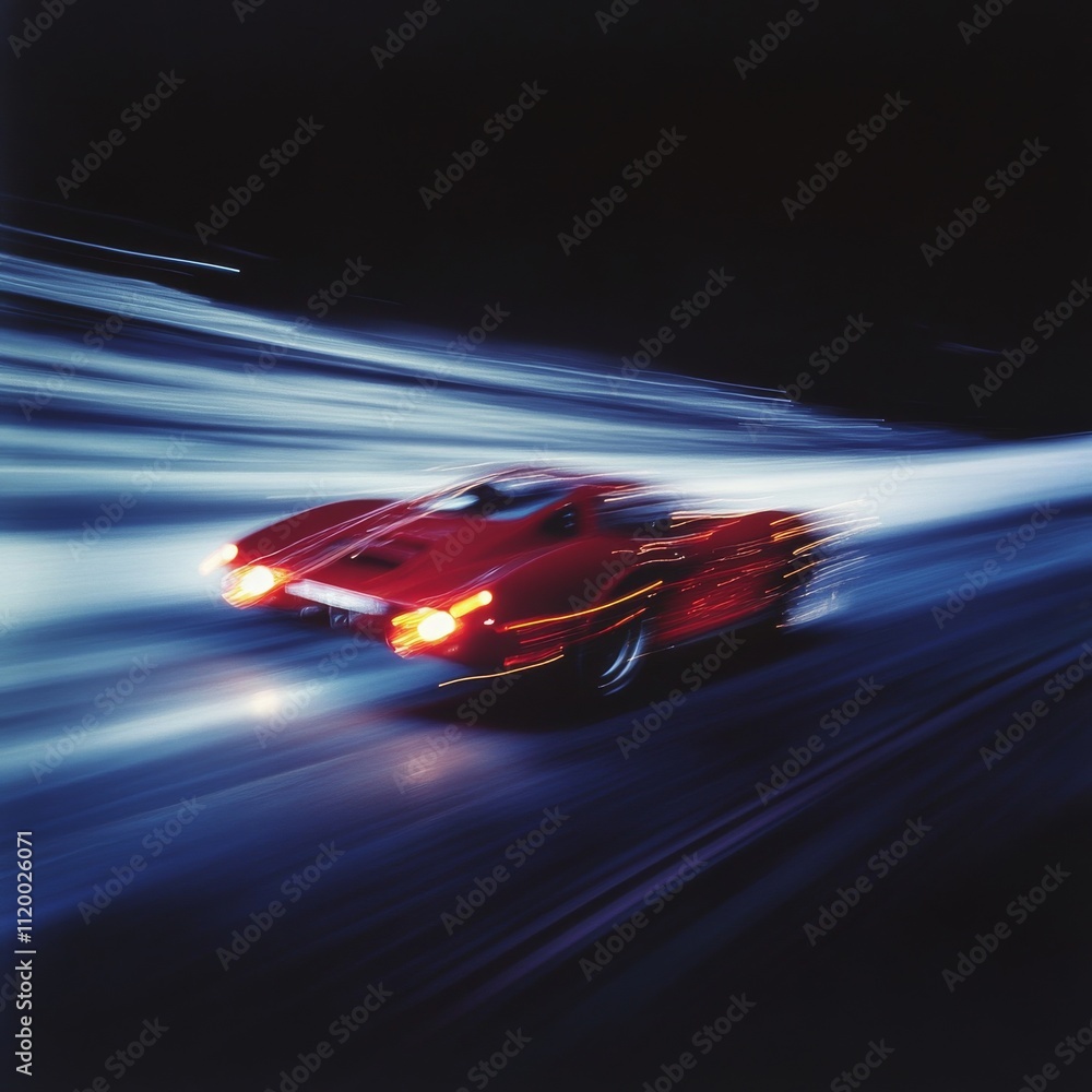 Poster road speed motion light effect background