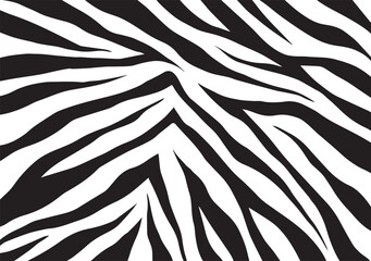 Zebra Print Texture, Trendy zebra skin pattern background vector. Animal fur, vector background for Fabric design, wrapping paper, textile and wallpaper.