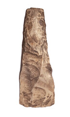 neolithic ax on white, isolated