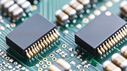 Circuit components meticulously arranged on a development board, showcasing innovation and precision in electronic engineering, where every element plays a crucial role in creating functional technolo