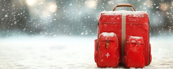 Winter-Themed Travel Itinerary Template
