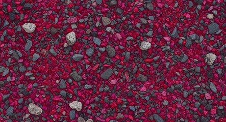 Fototapeta premium Rock Gravel on Magenta background design