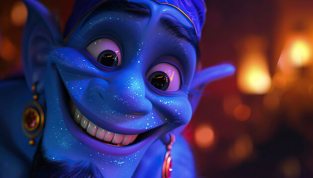 The mischievous genie granted wishes with unexpected twists, turning mundane moments into magical ones