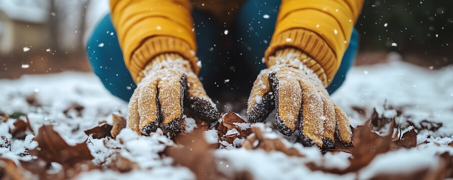 A Winter-Themed Volunteer Opportunity Flyer