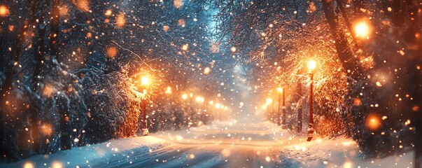 A Winter-Themed Website Homepage