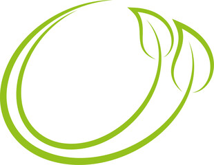 Blätter, Pflanzen, Kreise, Natur, Heilpraktiker und Vegan Logo, Icon
