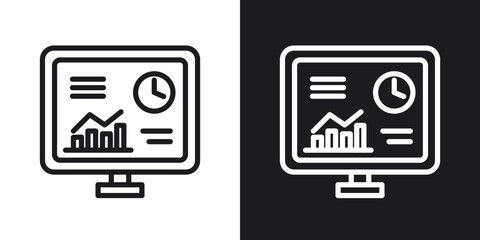 Dashboard icons. vector set in black colors