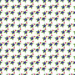 Floral pattern with a winter theme.