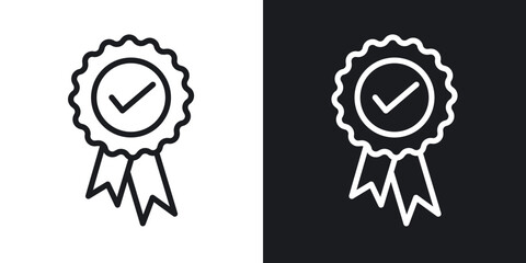 Rosette icons. vector set in black colors