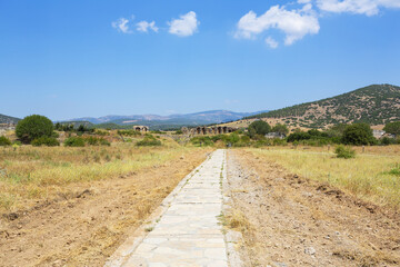 Beautiful view of the archaeological site of Aphrodisias, Turkey