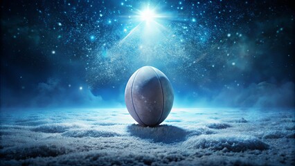Ethereal Rugby Ball in Cosmic Landscape