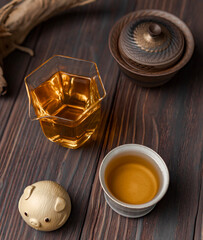 Enjoy a Cozy Tea Setup with Unique Accessories and Elegant Glassware for enhanced enjoyment