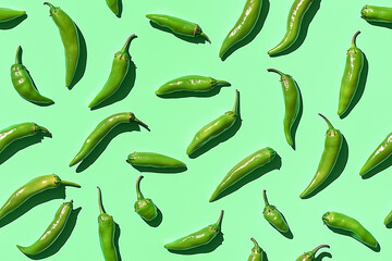 Seamless chilli pop art pattern wallpaper