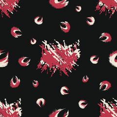 Seamless pattern of colorful brushes. Color background illustration.