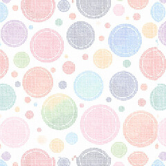 seamless background with circles with line