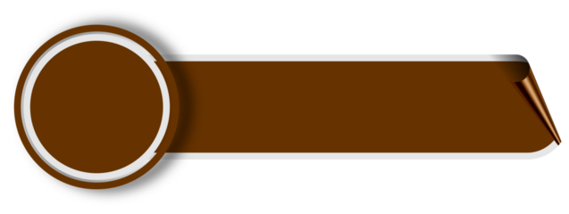 Walnut Ribbon Label Graphic Design Element