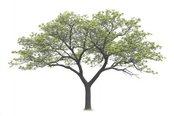 Obraz premium green plant with white background