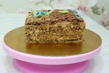 chocolate cake on a plate