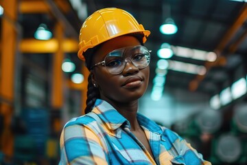 Training for Black women engineers in factory maintenance.