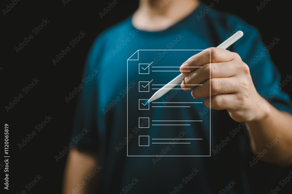 Aufkleber achieve success one step at a time with organized task management.