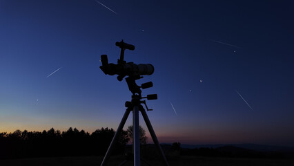 Astronomical telescope for observing stars, planets, Moon and other celestial objects.