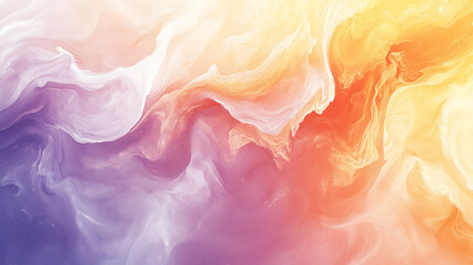  Abstract painting with a smooth and creamy texture in warm colors of yellow orange and white conveying a sense of warmth and optimism Gradient Burst Coral peach soft yellow lavender Surrealism