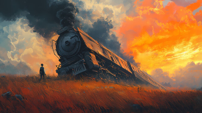 Times final destination: a train wreck on the brink of oblivion. Oblivion. Illustration