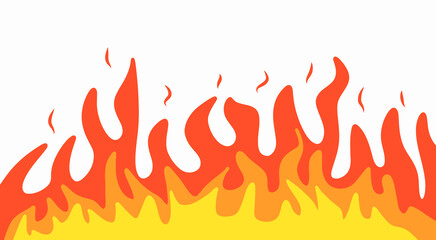 fire flames background. Cartoon fire borders. Flame frame, blazing dividers, hot flaming banners.