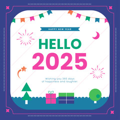 New year abstract geometric background