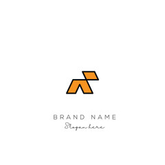 Obraz premium AF or FA letter logo icon design. Classic style luxury initials monogram.