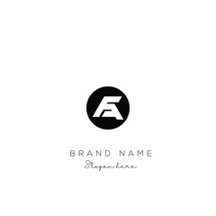 AF or FA letter logo icon design. Classic style luxury initials monogram.