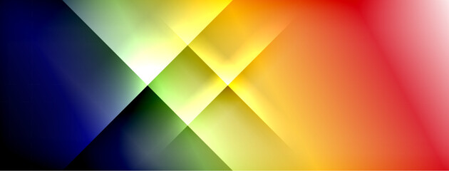 Colorful gradient with lines made of shadow and light. Creative background