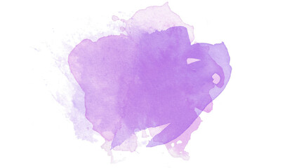 watercolor plate  on a transparent background 