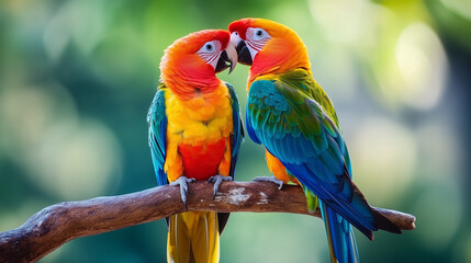 Obraz premium stunning colourful a couple