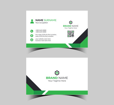 creative modern business card design template.
