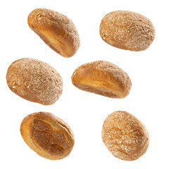 set of bread isolated png