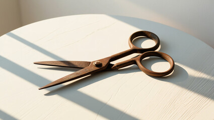 a pair of scissors on a white background