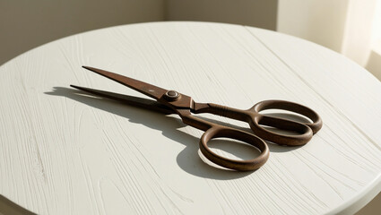 a pair of scissors on a white background