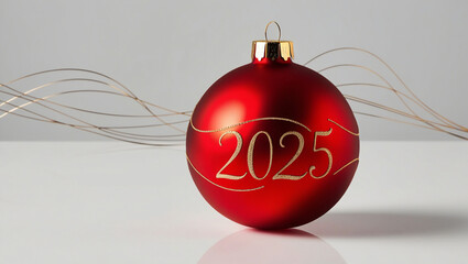 Christmas decorations with numbers 2025