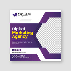 Digital business marketing agency social media posts banner design and minimal square banner template, ads, flyer design for promotion your corporate company and digital marketing agency