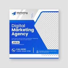 Digital business marketing agency social media posts banner design and minimal square banner template, ads, flyer design for promotion your corporate company and digital marketing agency