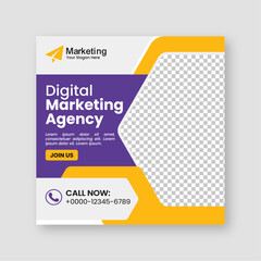Digital business marketing agency social media posts banner design and minimal square banner template, ads, flyer design for promotion your corporate company and digital marketing agency