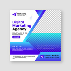 Digital business marketing agency social media posts banner design and minimal square banner template, ads, flyer design for promotion your corporate company and digital marketing agency