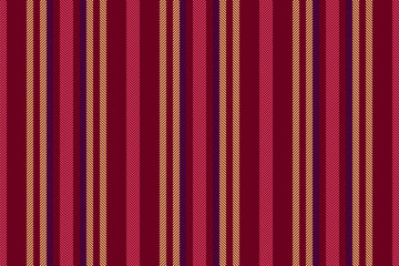 Prack stripe seamless lines, chinese new year fabric vertical pattern. Iissue textile background vector texture in red and amber colors.