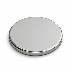 Simple round metallic object with a smooth surface