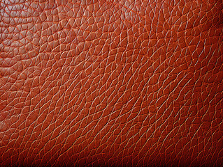 Fototapeta premium Textured brown leather background with natural wear, perfect for vintage or rustic design