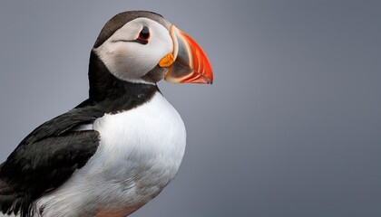Naklejka premium atlantic puffin or common puffin or common puffin
