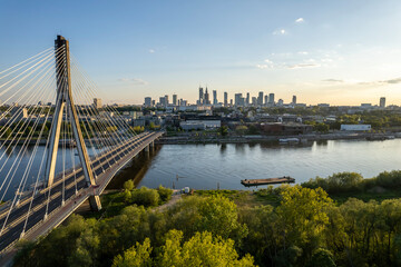 Warsaw, Poland - view of the city.	